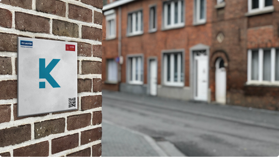 Foto van een Leuvens kot kwalitetslabel
