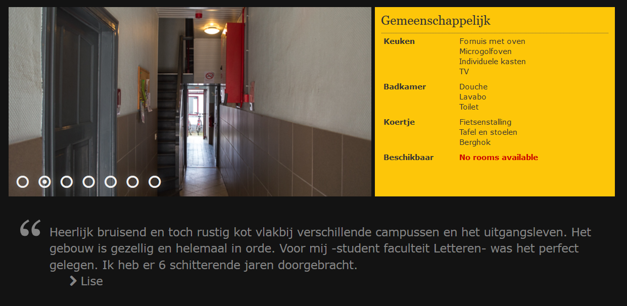 Screenshot van portaalsite